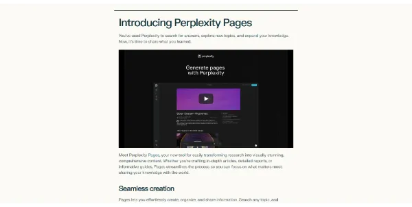 Pages by Perplexity AI